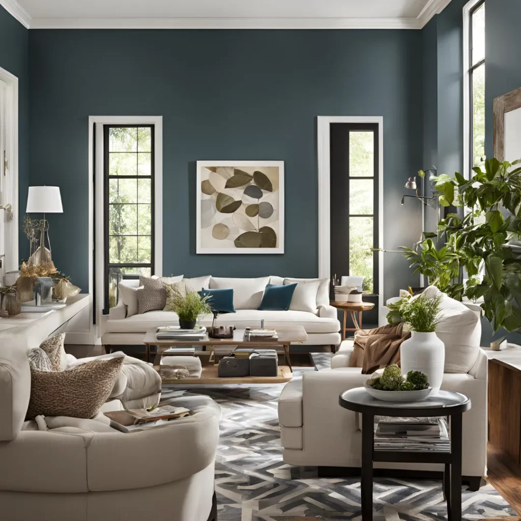 The Best Paint Colors for Low-Light Living Rooms 01