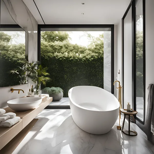 Luxury Freestanding Bathtub for a Bathroom 01