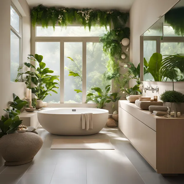 create a relaxing bathroom environment 03